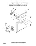 Diagram for 03 - Door And Latch Parts