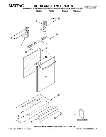 Diagram for MDB6769AWB0