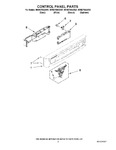 Diagram for 02 - Control Panel Parts