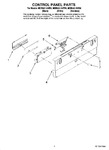 Diagram for 02 - Control Panel Parts