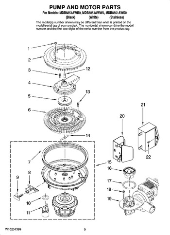 Diagram for MDB8851AWB0