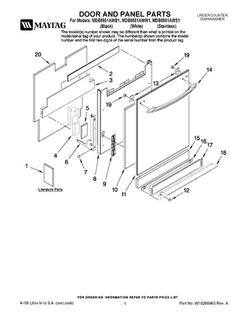 Diagram for MDB8851AWB1