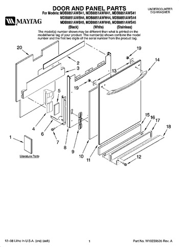 Diagram for MDB8851AWS45