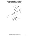 Diagram for 02 - Control Panel And Latch Parts