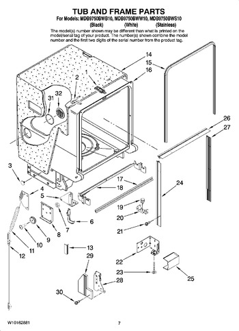 Diagram for MDB9750BWS10