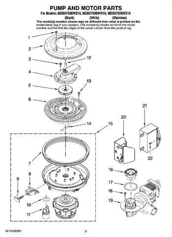 Diagram for MDB9750BWS10