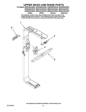 Diagram for MDBH945AWS40