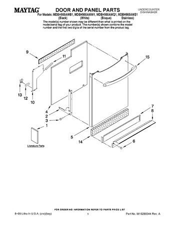 Diagram for MDBH955AWQ1