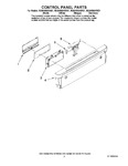 Diagram for 02 - Control Panel Parts