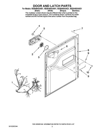 Diagram for MDBH955AWQ1