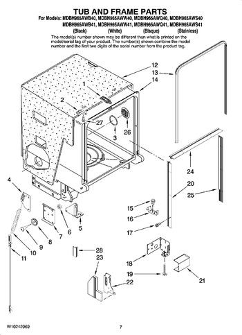 Diagram for MDBH965AWQ40