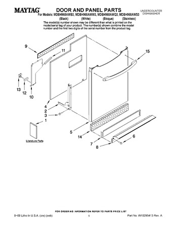 Diagram for MDBH968AWS3