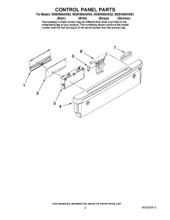 Diagram for MDBH968AWS3