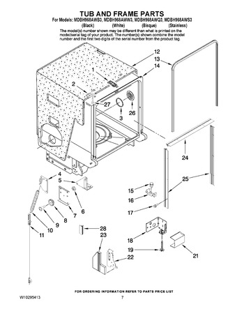 Diagram for MDBH968AWS3