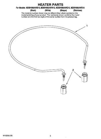 Diagram for MDBH980AWB10