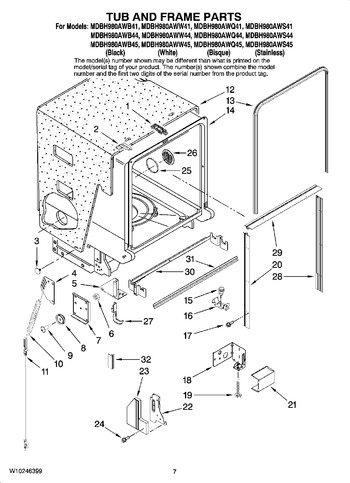 Diagram for MDBH980AWB41