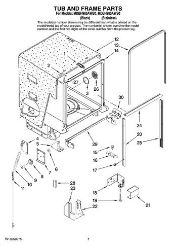 Diagram for MDBH985AWB0