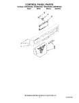 Diagram for 02 - Control Panel Parts