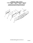 Diagram for 02 - Control Panel Parts