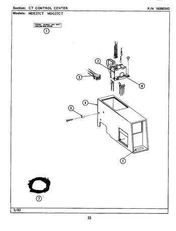 Diagram for MDE27CTACW