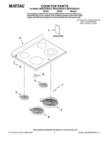 Diagram for MER5752BAW15