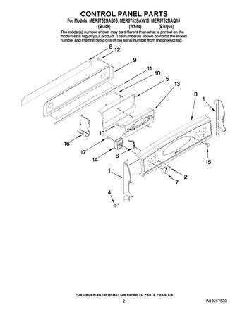 Diagram for MER5752BAW15