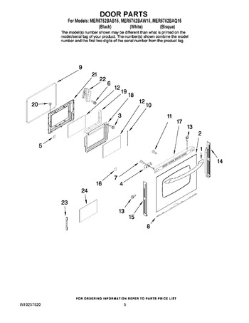 Diagram for MER5752BAB15