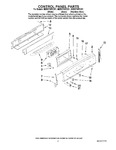 Diagram for 02 - Control Panel Parts