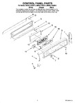 Diagram for 02 - Control Panel Parts