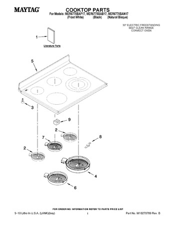 Diagram for MER6775BAF17