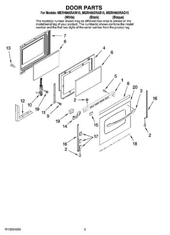 Diagram for MERH865RAW15