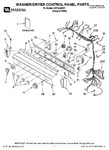 Diagram for 01 - Washer/dryer Control Panel Parts