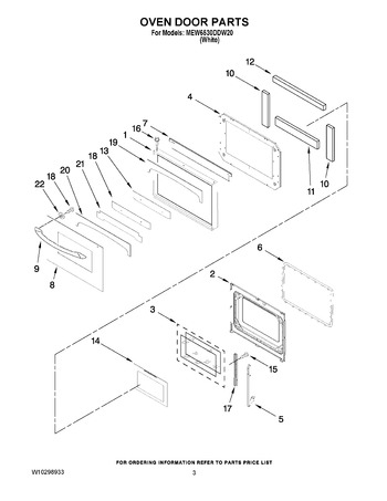 Diagram for MEW6530DDW20