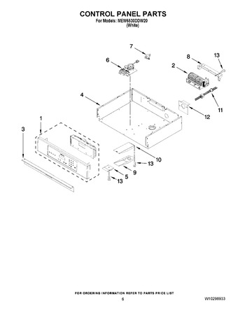 Diagram for MEW6530DDW20