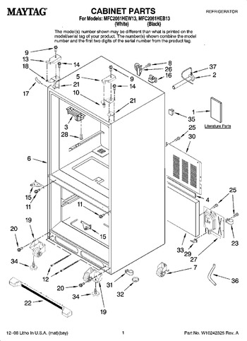 Diagram for MFC2061HEW13