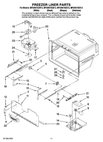 Diagram for MFI2067AEW13