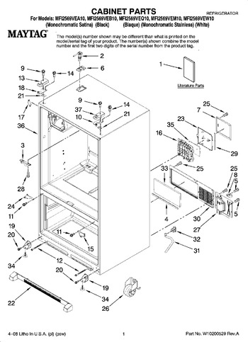 Diagram for MFI2569VEW10