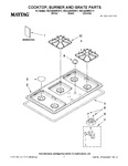 Diagram for 01 - Cooktop, Burner And Grate Parts