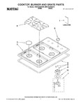 Diagram for 01 - Cooktop, Burner And Grate Parts