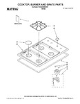 Diagram for 01 - Cooktop, Burner And Grate Parts