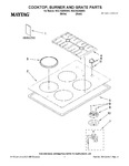 Diagram for 01 - Cooktop, Burner And Grate Parts