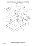 Diagram for 02 - Burner Box, Gas Valves, And Switches