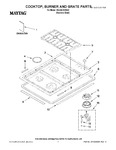 Diagram for 01 - Cooktop, Burner And Grate Parts