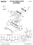 Diagram for 01 - Top And Console Parts