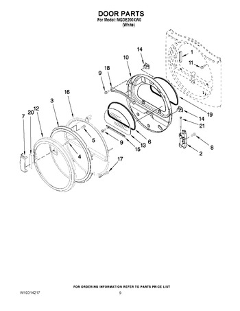 Diagram for MGDE200XW0