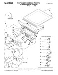 Diagram for 01 - Top And Console Parts