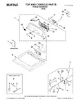 Diagram for 01 - Top And Console Parts