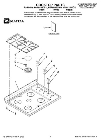 Diagram for MGR6775BDB13