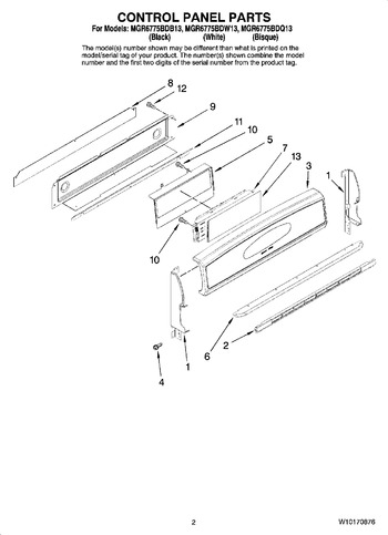 Diagram for MGR6775BDB13