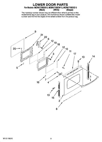 Diagram for MGR6775BDB13